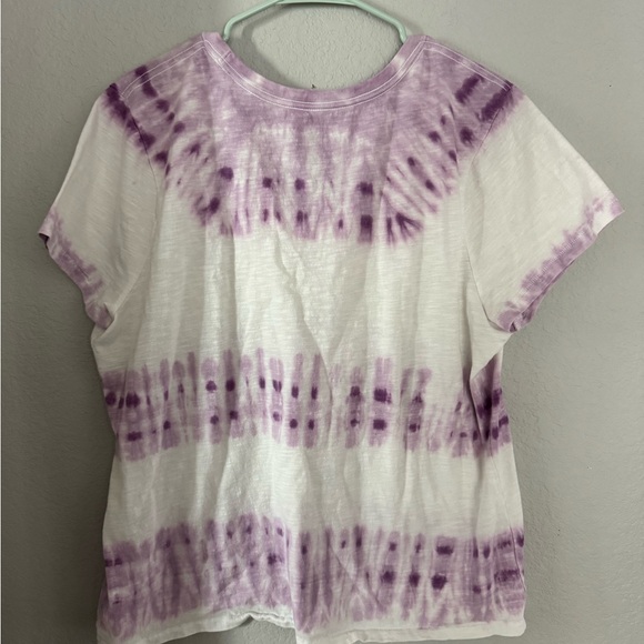 Universal Thread Tie Dye Purple White T-Shirt XXL - Picture 3 of 3